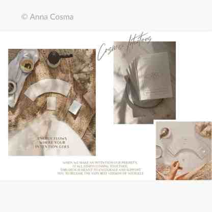 Anna Cosma Cosmic Intentions Gold Edition oraakkelikortit intentio manifestointi kortit