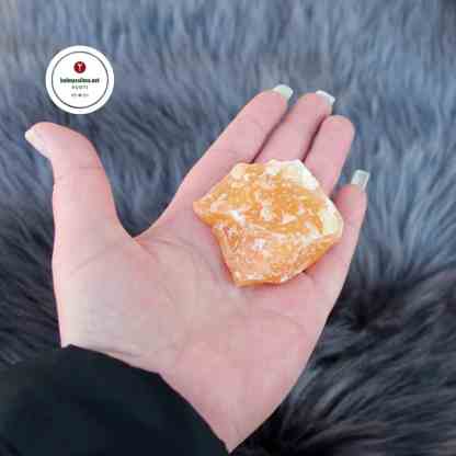Oranssi Kalsiitti raakapala Puolijalokivi lohkare Raakakivi Kivet ja kristallit Korukivi mineraali