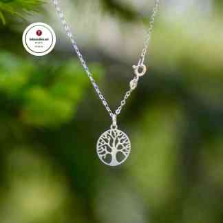 Hopeinen kaulakoru Elämänpuu Tree of Life Choker hopeakorut Symboli korut