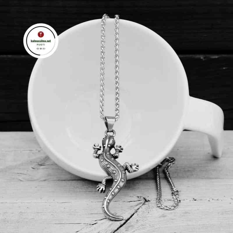 Amuletti Sisilisko Mytologiakorut Symboli koru Voimaeläimet