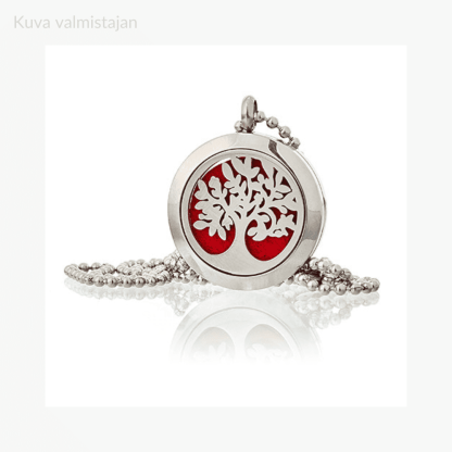 Aromakoru elämänpuu medaljongi Avattava kaulakoru Symbolikoru Tree of life Amuletti koru