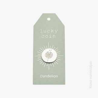 Onnenkolikko Dandelion Voikukka symboli Ruostumatonta terästä Kaksipuolinen lucky coin Lahja ystävälle