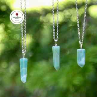 Vihreä Kvartsi Riipus Voimakivikorut Vaurauden onnenkoru Korulahja Kristalli korut Rahakivi