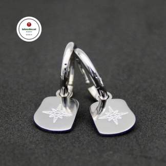 Korvarenkaat Pohjantähti Korvakorut ruostumatonta terästä Lilas de Seine ranskalaiset teräskorut