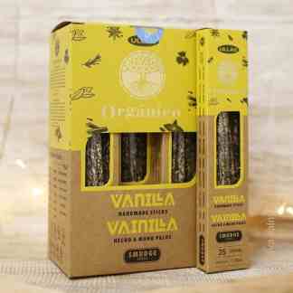 Smudge Sticks Suitsuketikut Vanilja Ullas Organico Käsintehdyt luonnonmukaiset suitsukkeet