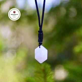 Voimakivi Kaulakoru Kuusikulmainen Vuorikristalli Puolijalokivi korut Kivet ja kristallit Korulahja naiselle miehelle