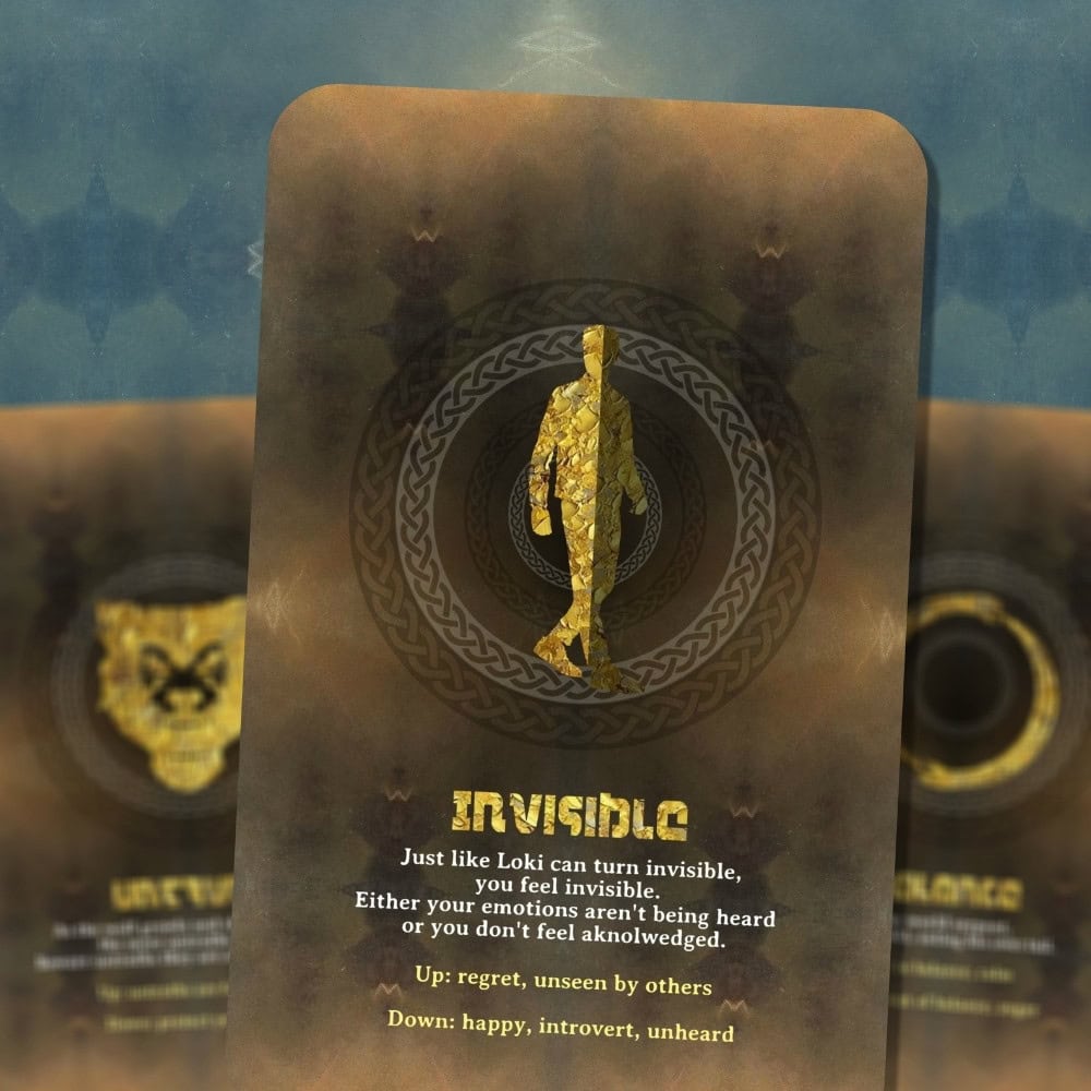 Oraakkelikortit Loki Oracle Nordic Mythology Viikinki kortit jumalat Skandinaavinen mytologia oraakkeli