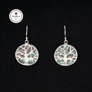 Korvakorut Elämänpuu hopeaa Tree of life symboli Elämänpuu koru tarkoitus