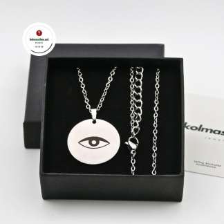 Kaulakoru Paha Silmä Amuletti ruostumatonta terästä Evil eye koru Kolmas Silmä Jewelry