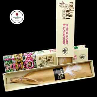 Green Tree Suitsuketikut Native Soul Smudge Sticks White Sage & Lavender Valkoinen salvia laventeli suitsukkeet Noita kauppa