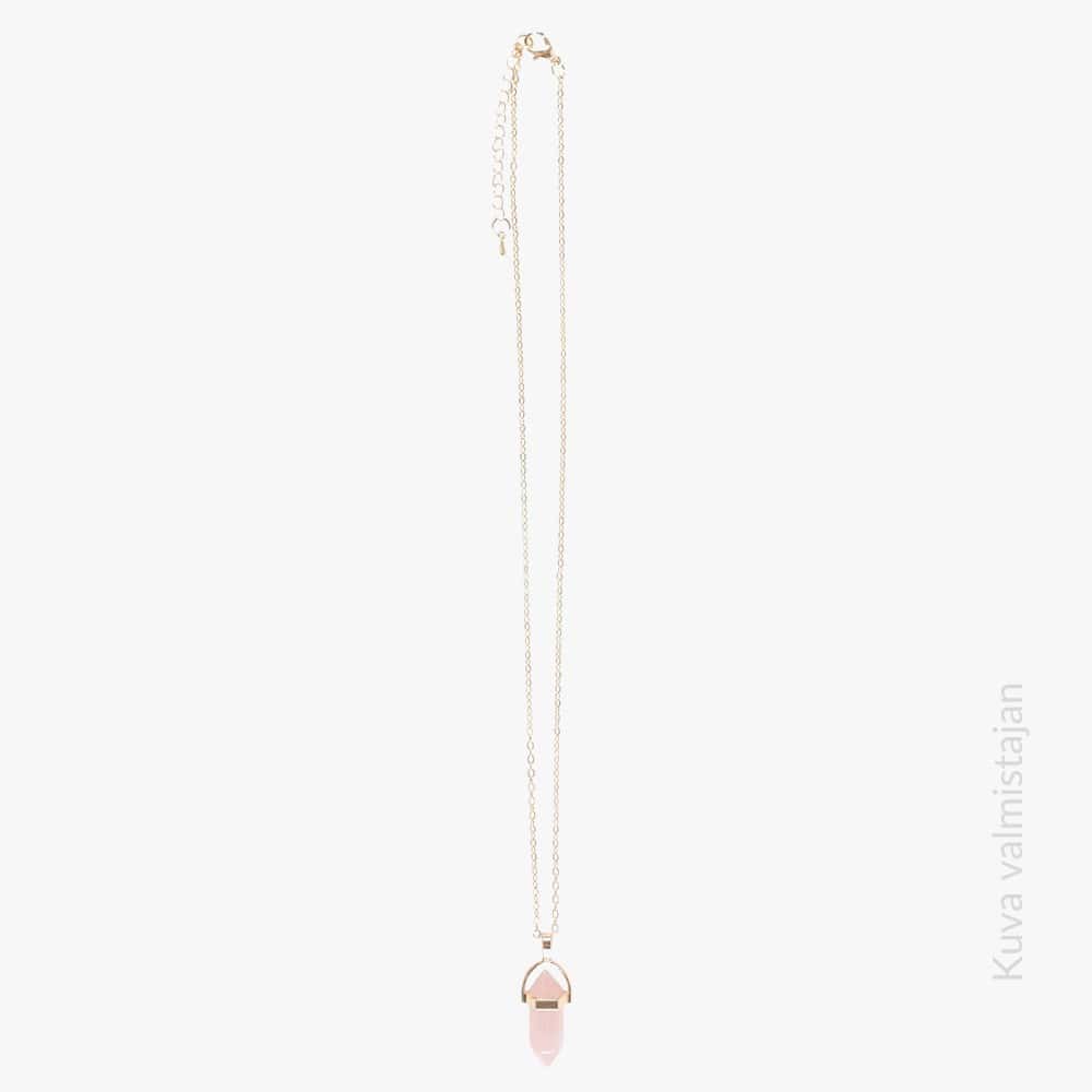 Kaulakoru Kristalliriipus Ruusukvartsi tuplakärki kullanvärinen Korulahja elämäni naiselle Suosituimmat naisten korut Kristalli korut Voimakivikoru