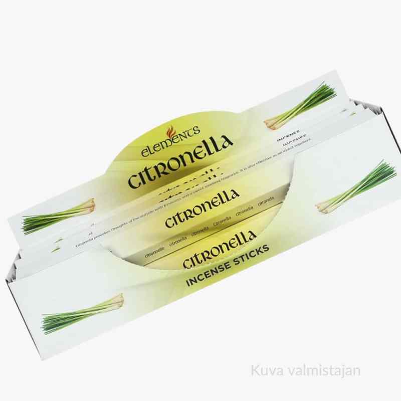 Elements Suitsuketikut Citronella Luonnollinen hyönteiskarkote suitsukkeet