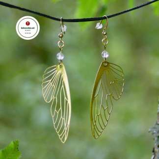 Käsintehdyt Korvakorut Perhosen Siivet kulta Perhonen koru Korulahja naiselle Kultaiset korvakorut Korvakorut pienyrittäjä