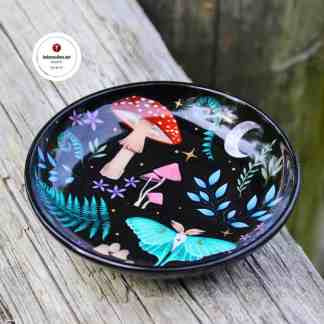 Dark Forest Keraaminen Korulautanen pienille aarteille Noita kauppa Mystinen metsä sisustus Luonnonnoidan tarvikkeet