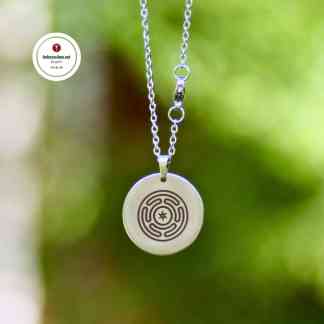 KSJ Kaulakoru Amuletti "Wheel of Hekate" ruostumatonta terästä Hekaten symboli Wicca noituus Noidan tarvikkeet Mystiikka kauppa Kolmas Silmä Jewelry Käsintehtyjä koruja Magia kauppa