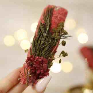 Valkoinen salvia punainen Kuorrutettu Valkoinen Salvia luonnonyrteillä 10 cm Red Strength