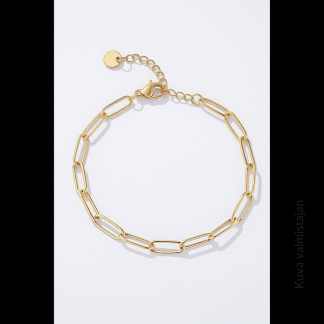ÉLINE L'ATELIER Ranneketju charmeille kultaista terästä Säädettävä rannekoru korulahja naiselle