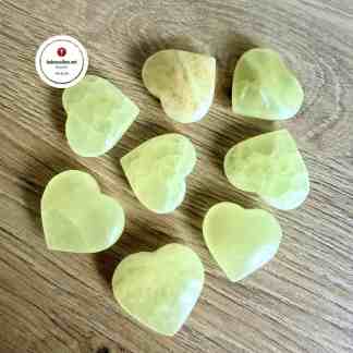 Sitruuna Kalsiitti Sydän Kivet ja kristallit Voimakivet merkitykset Kivikauppa netissä Energiakivet Parantavat kristallit Eettisesti louhitut puolijalokivet