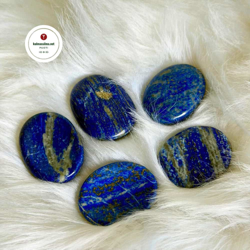 Huolikivi Lapis Lazuli noin 4 cm Kristallikauppa Espoo Kauniainen Kivikauppa netissä Voimakivet