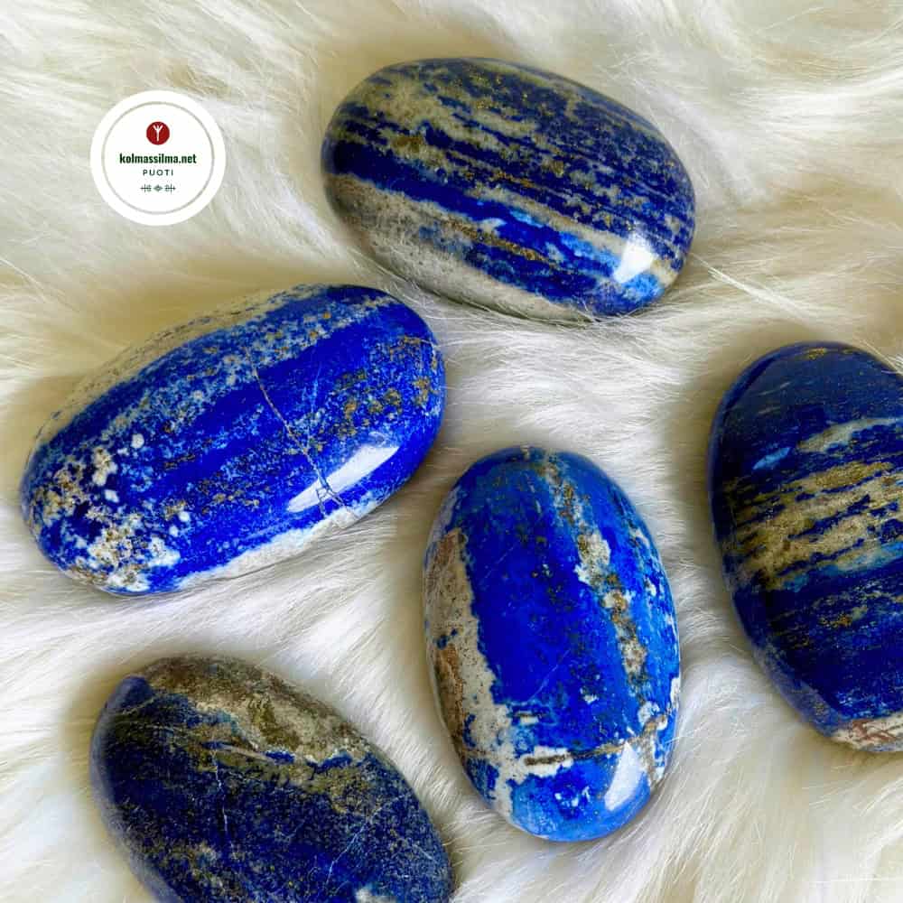 Lapis Lazuli Iso Kämmenkivi 6-8 cm A-laatu Kristallikauppa Espoo Kauniainen Kivikauppa netissä Voimakivet